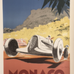 Vintage Poster Monaco Grand Prix Racing Geo Ham Formula1