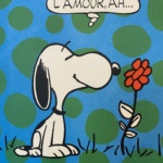 Snoopy "L'amour, Ah" Original Vintage Poster Letitia Morris Gallery