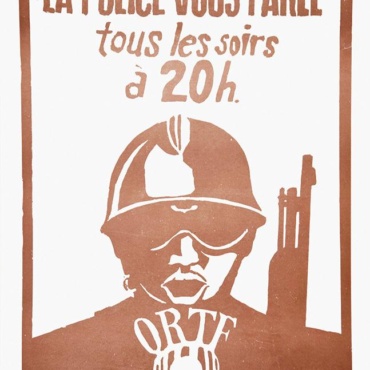 La Police Vous Parle Tous Les Soirs À 20 H May 1968 Original Vintage Poster