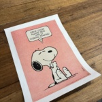 Snoopy 1958 Letitia Morris Gallery Original Vintage Poster