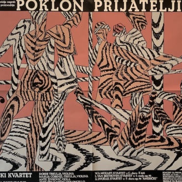 Poklon Prijateljima Boris Bucan Original Vintage Poster