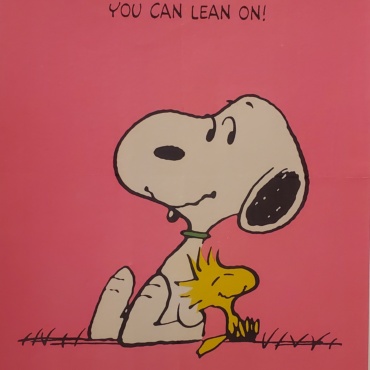 Snoopy Pink Original Vintage Poster