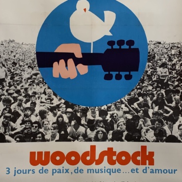 Woodstock 1970 film original vintage poster