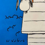 Pourquoi faut-il se lever tot le matin SNOOPY Original Vintage Poster